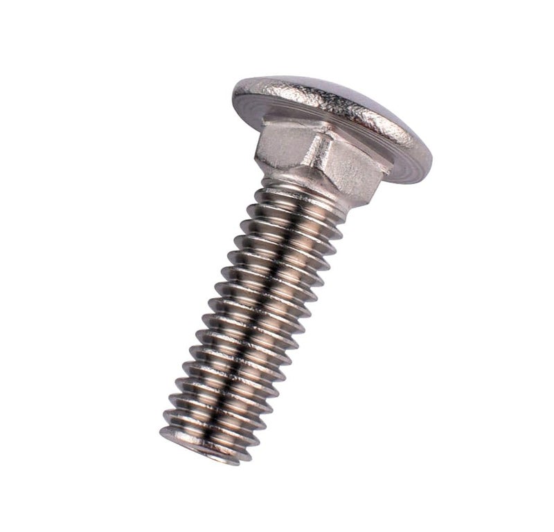 VAMUOEFL 1/4-20 x 1 Carriage Bolts Screws, 18-8 Stainless Steel 304, Round Head, Square Neck, UNC Fully Machine Coarse Threaded,20Pcs - Image 1